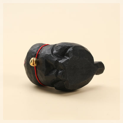 Gohobi Handcrafted Large Wooden Black Cat Ornament