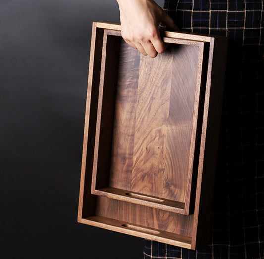 Gohobi Nordic Walnut Wooden Tray