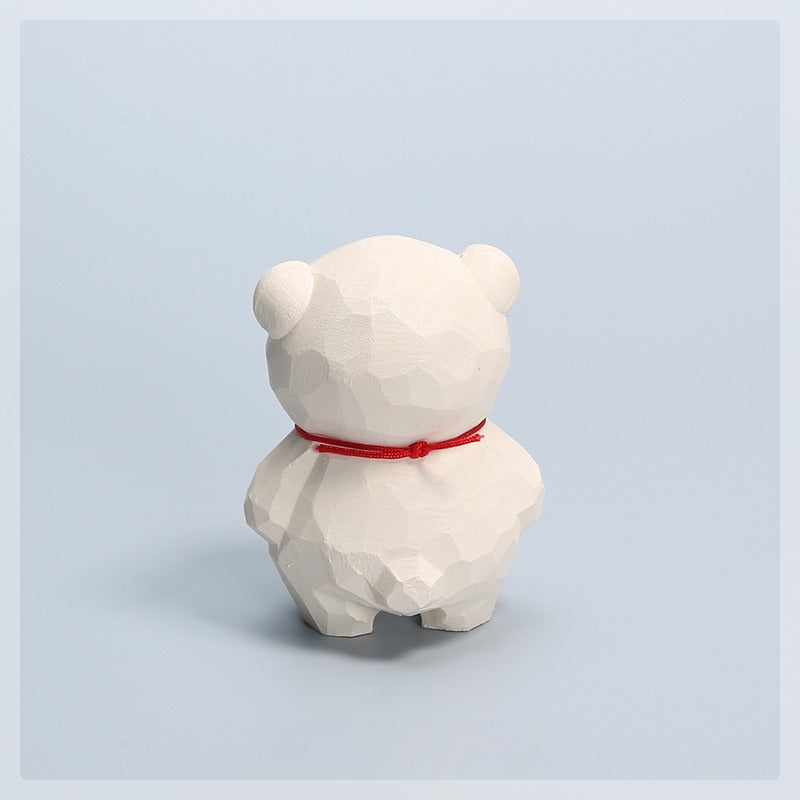 Gohobi Handcrafted Wooden Bear Ornament