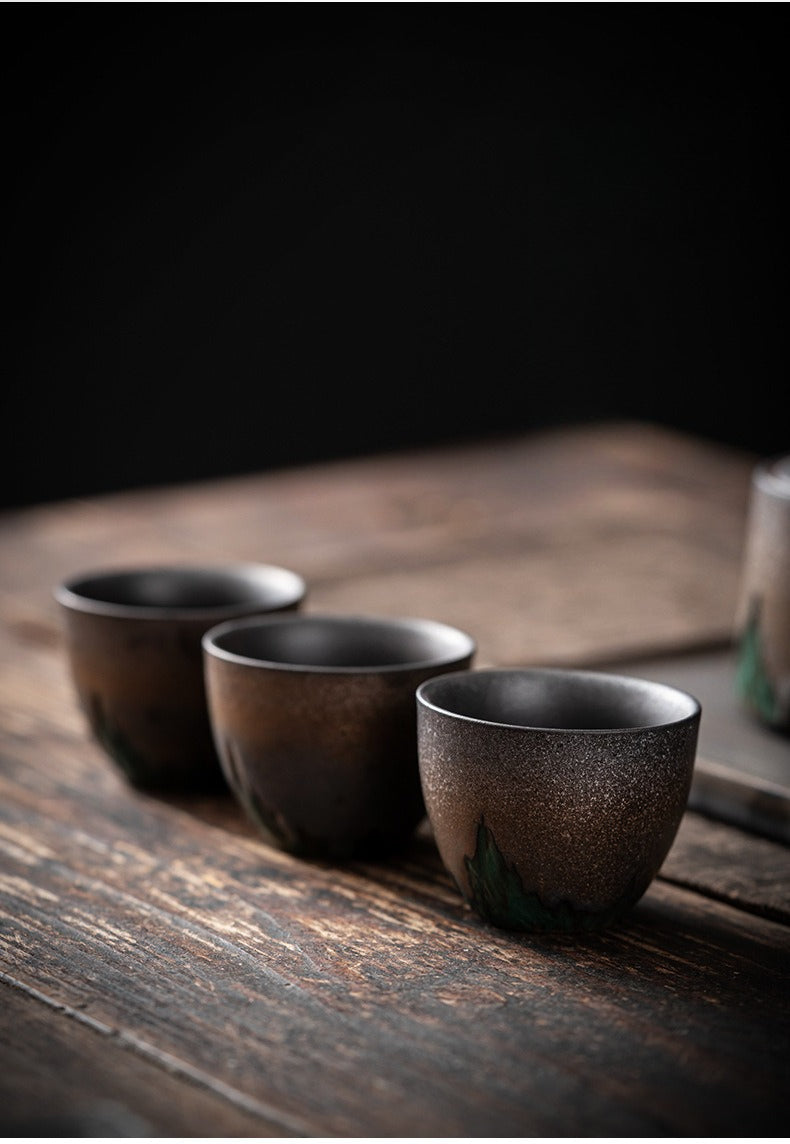 Gohobi Vintage Gilded Ceramic Tea Cup