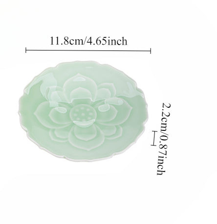 Gohobi Traditional Japanese Glazed Fruit Nuts Small Plate - Lotus 013