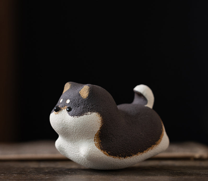 Gohobi Ceramic Handmade Purple Sand Yixing Tea Pet Ornaments