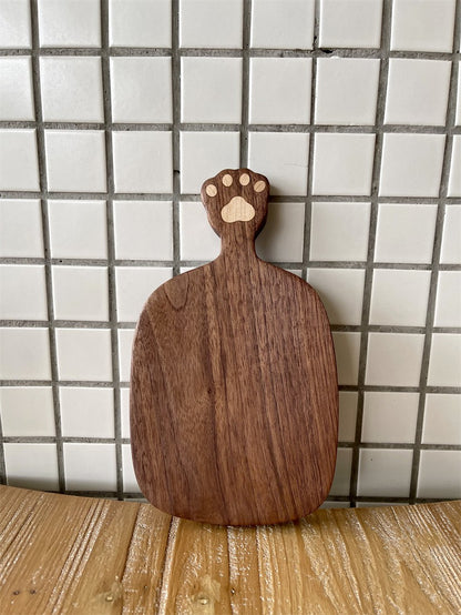 Gohobi Walnut Cat Paw Shape Tray