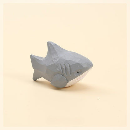 Gohobi Handcrafted Wooden Shark Ornament