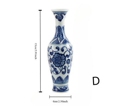 Gohobi Hand-painted Blue and White Porcelain Vase (Classic)