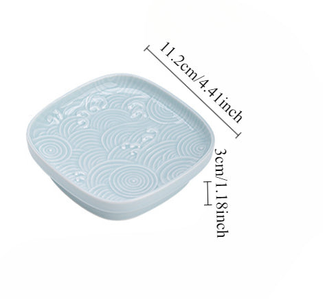 Gohobi Traditional Japanese Glazed Fruit Nuts Small Plate - Wave 009