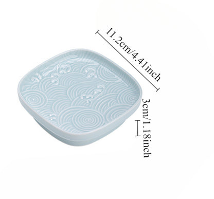 Gohobi Traditional Japanese Glazed Fruit Nuts Small Plate - Wave 009