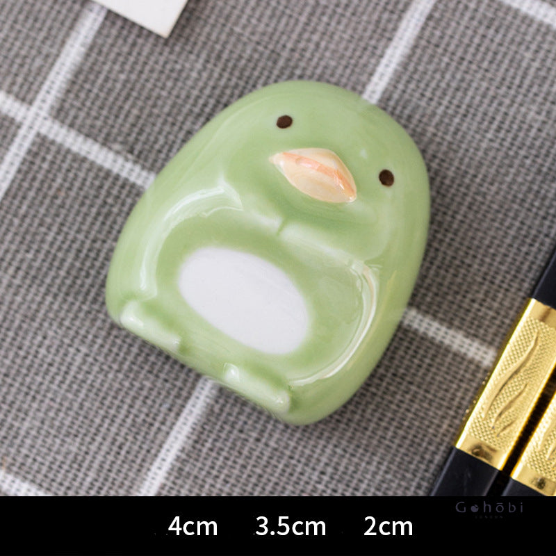 Gohobi Ceramic Cartoon Animal Chopstick Rest