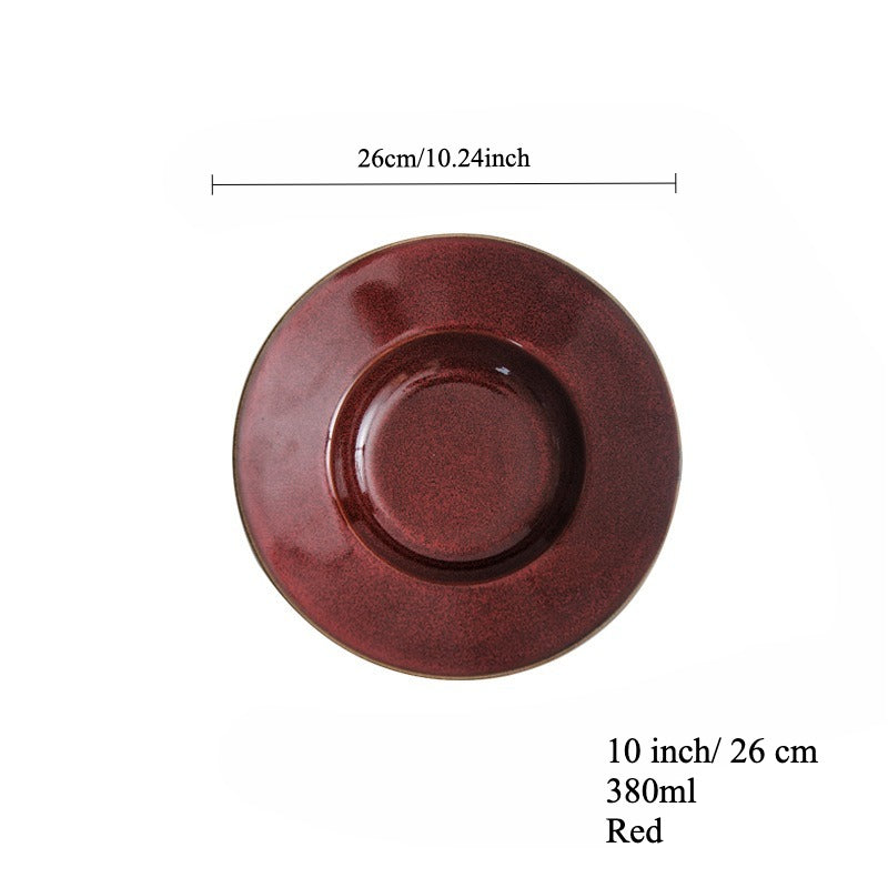 Gohobi Kiln-Glazed Straw Hat Plate