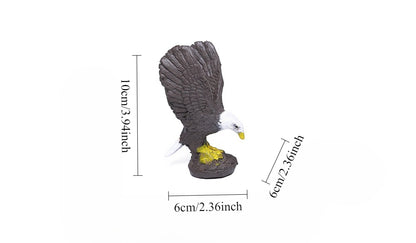 Gohobi Yixing Purple Clay Eagle Tea Pet – Hand-Painted Bird Ornament