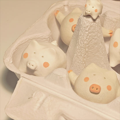 Gohobi x Little Diary Handmade Ceramic Pigs