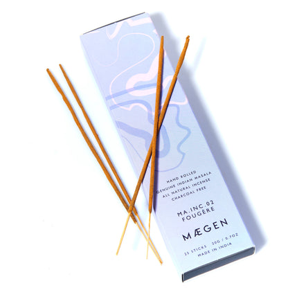 Gohobi x MÆGEN Incense Sticks - Fougere Genuine Indian Masala