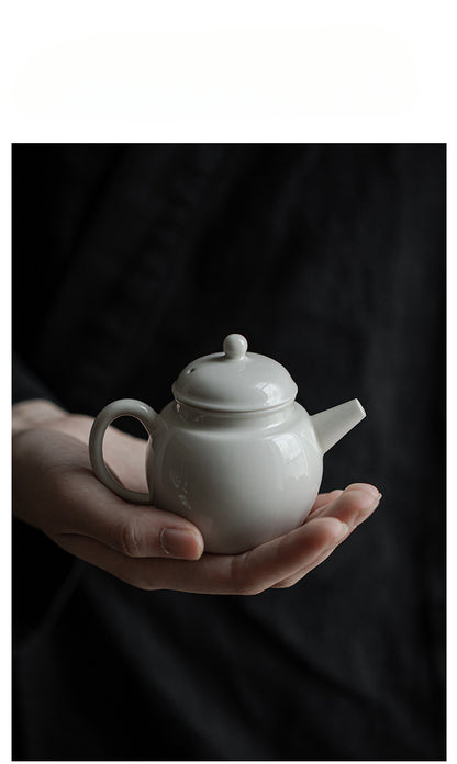 Gohobi Japanese Grass Ash Glaze Handmade Teapot