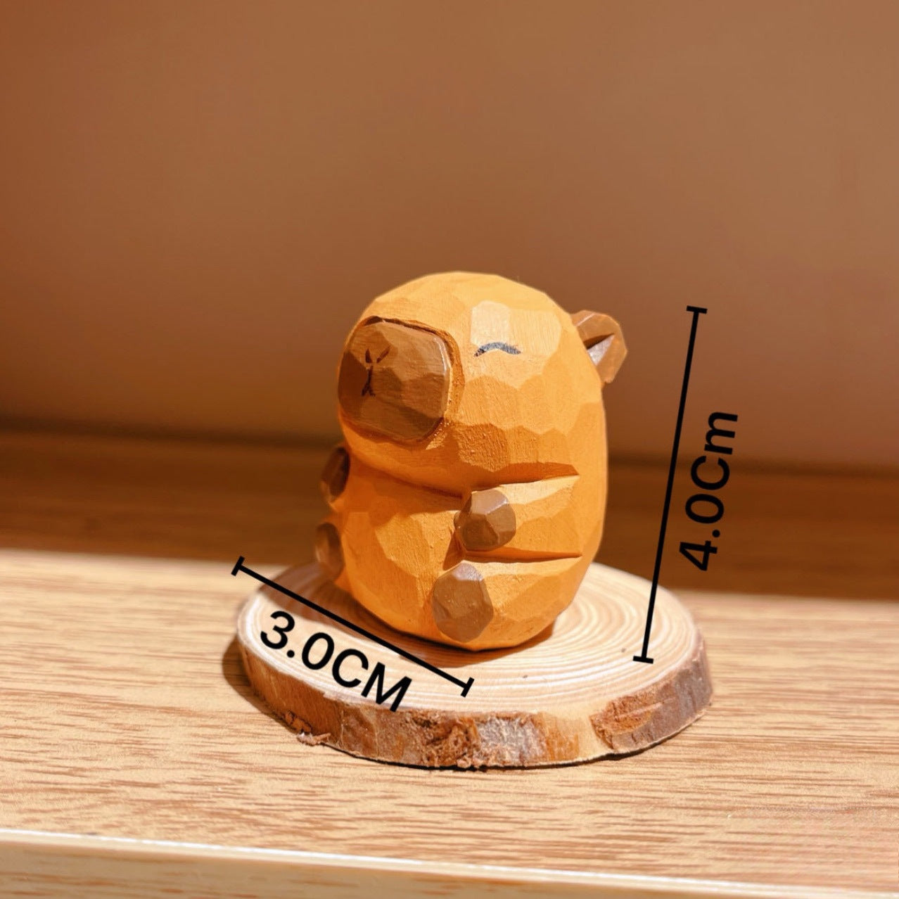 Gohobi Handmade Wooden Capybara Ornament