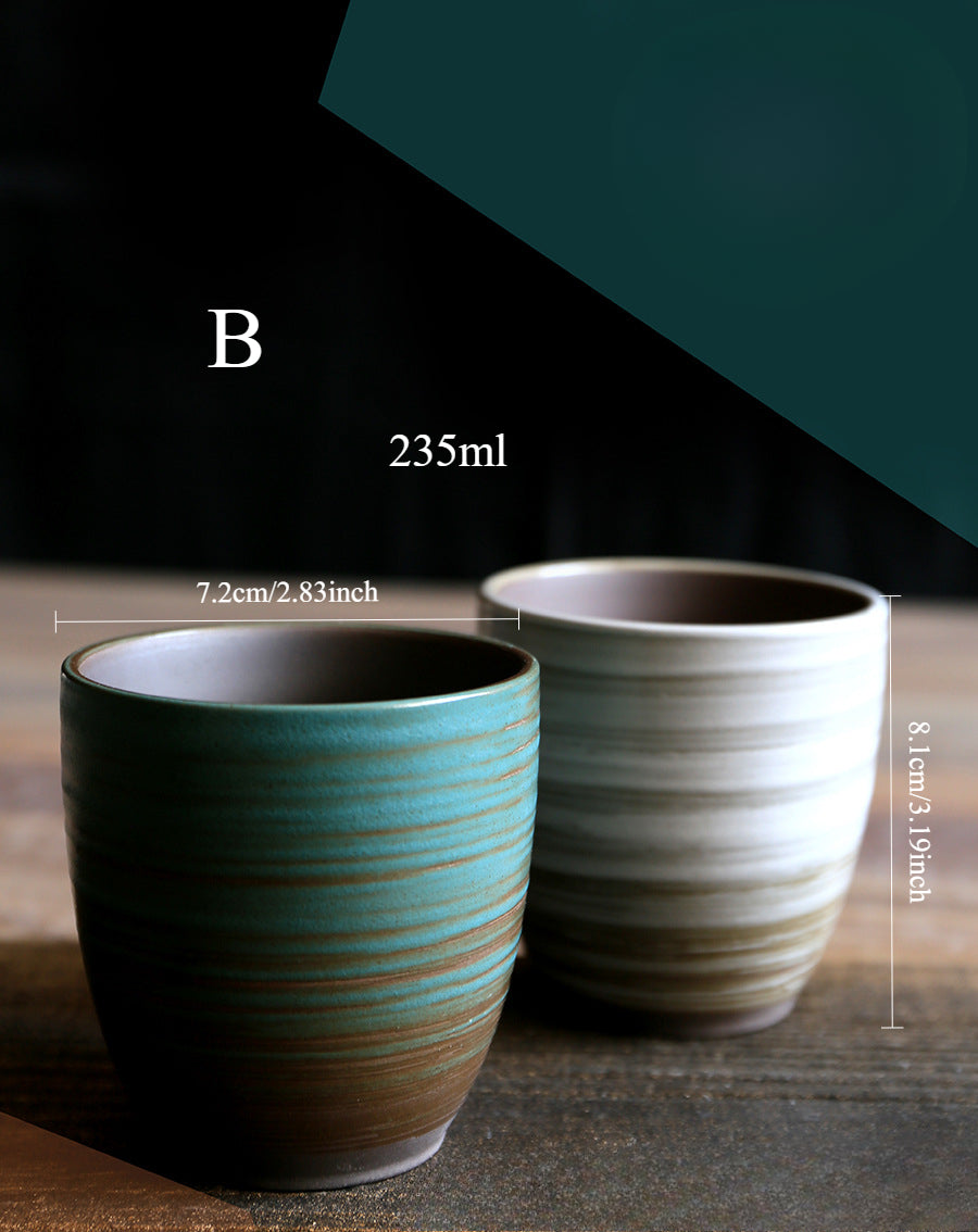 Gohobi Hand-Painted Kiln-Changed Ceramic Cup