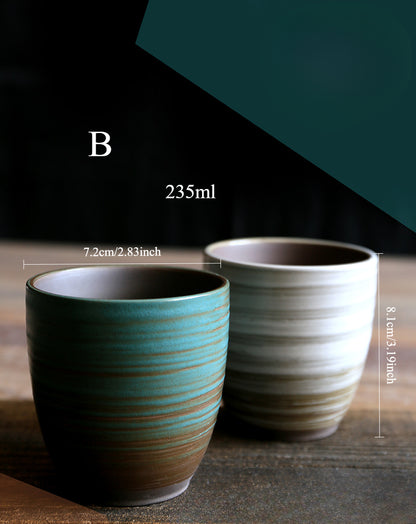 Gohobi Hand-Painted Kiln-Changed Ceramic Cup