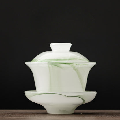Gohobi Ancient Glazed Three-Talented Cover Gaiwan
