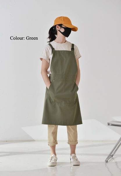 Gohobi Korean-Style Printed Cotton-Linen Apron
