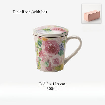 [Made In Japan] Gohobi Japanese Flowers Mug Coffee Cup