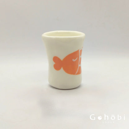 Gohobi x Little Diary Hand-Painted Fish Ceramic Coffee Cup
