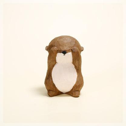 Gohobi Handmade Wooden Otter Ornament