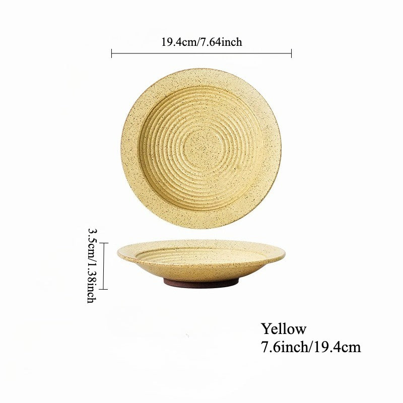 Gohobi Japanese Kiln-Change Ceramic Dining Plate