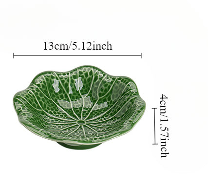 Gohobi Traditional Japanese Glazed Fruit Nuts Small Plate - Hibiscus 004