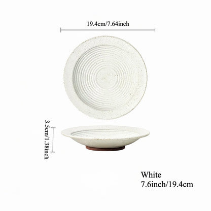 Gohobi Japanese Kiln-Change Ceramic Dining Plate