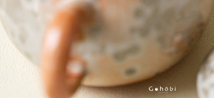 Gohobi Wood-Fired Travel Tea Set – Handmade Portable Teapot & Two Cups