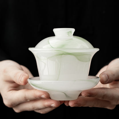 Gohobi Ancient Glazed Three-Talented Cover Gaiwan