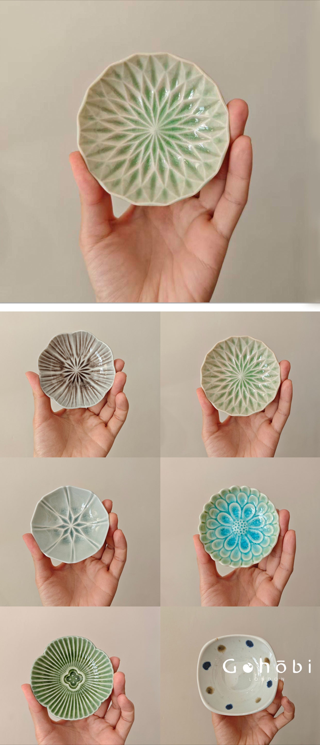 Gohobi Japanese Mino-yaki Ice Crack Small Plate [Made in Japan] – Sauce & Dipping Dish