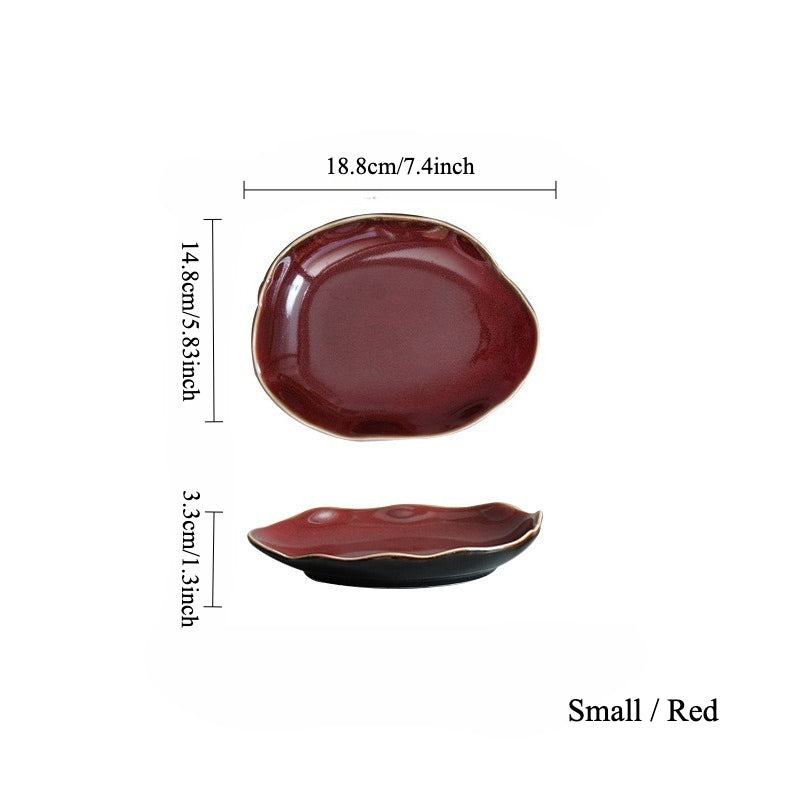 Gohobi Vintage Kiln-Change Irregular Plate