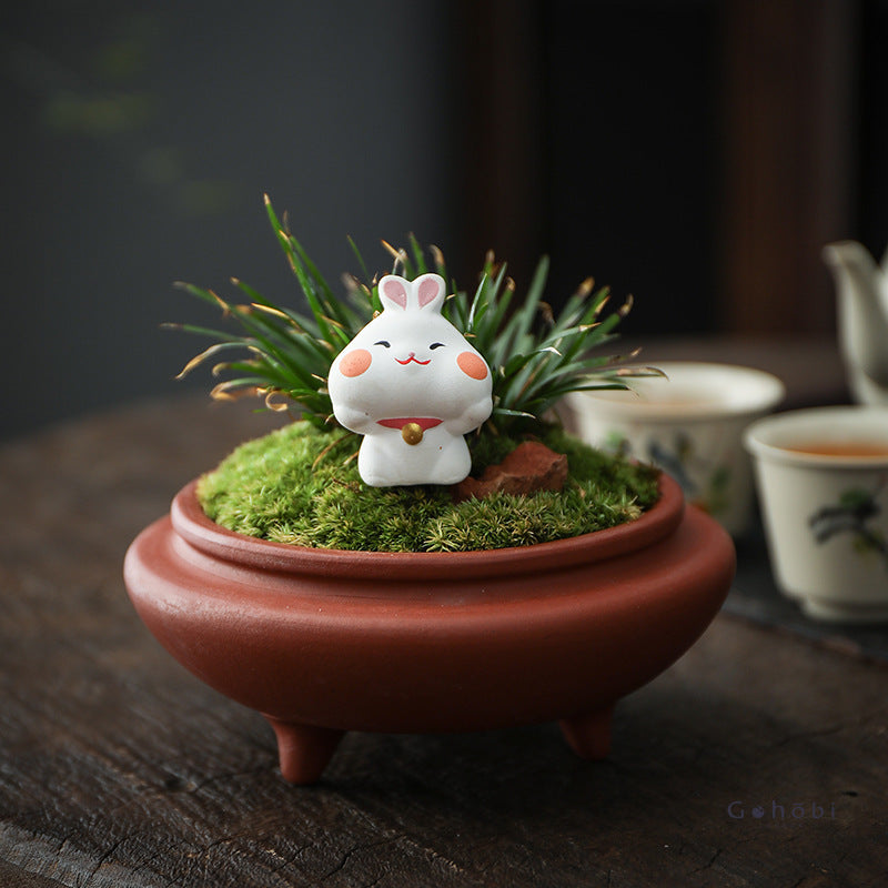 Gohobi Ceramic Cute Animals Chopstick Rest