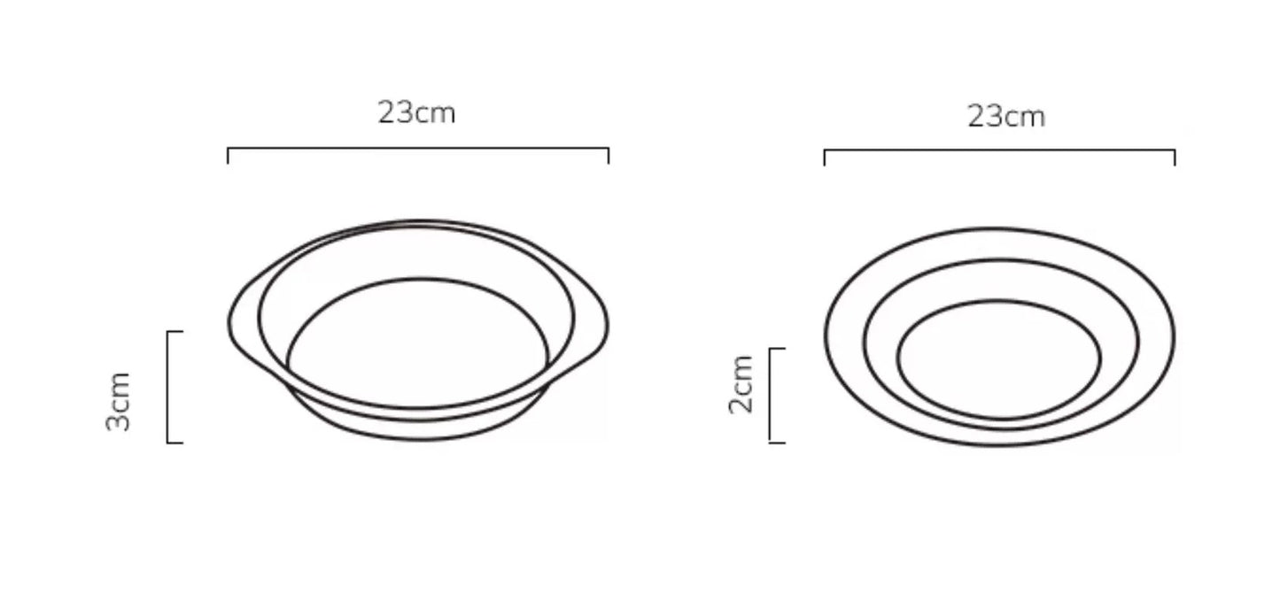 Gohobi American Retro Stainless Steel Camping Plate