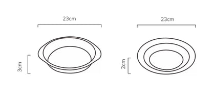 Gohobi American Retro Stainless Steel Camping Plate