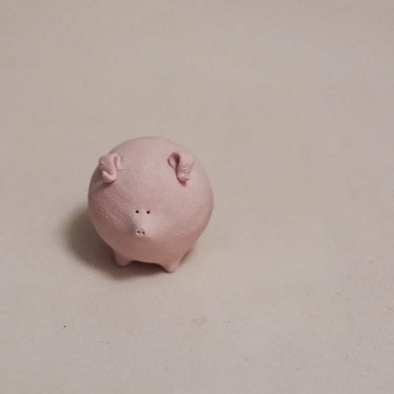 Gohobi x Little Diary Handmade Ceramic Pink Pig