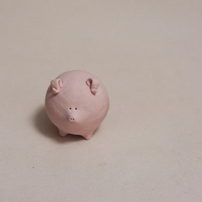 Gohobi x Little Diary Handmade Ceramic Pink Pig
