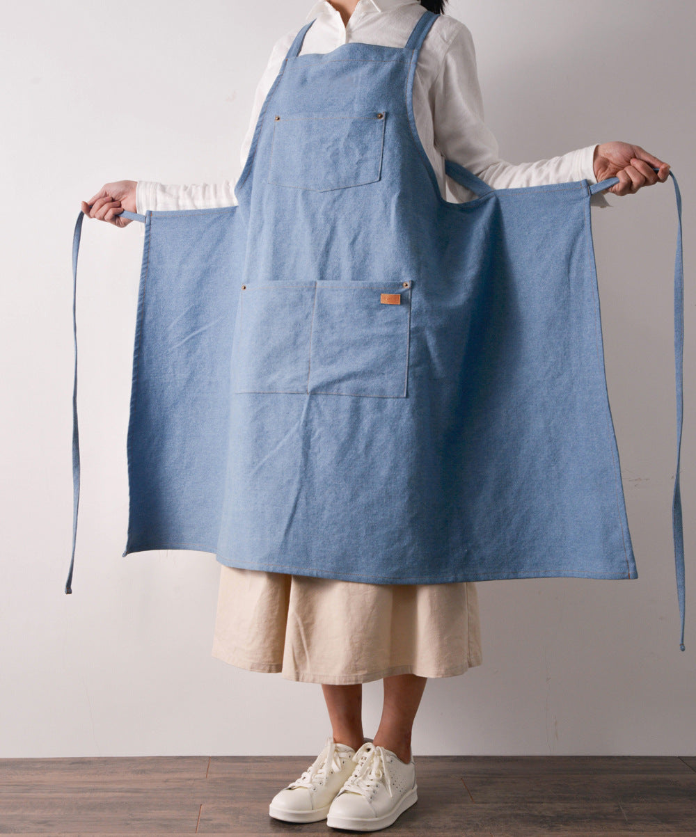Gohobi Nordic Denim Kitchen Apron