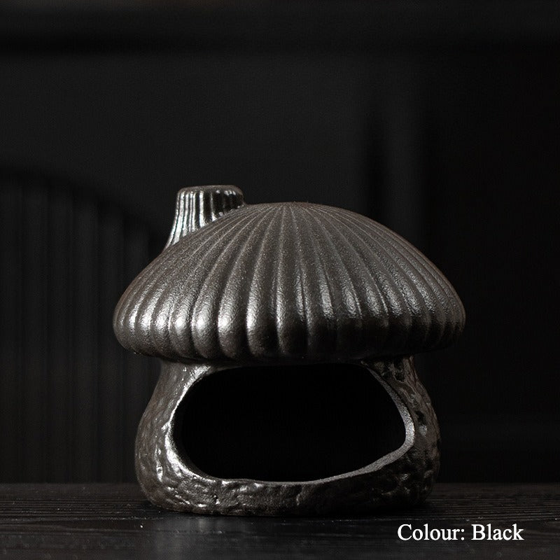 Gohobi Mushroom House Ceramic Aromatherapy Fireplace Burner