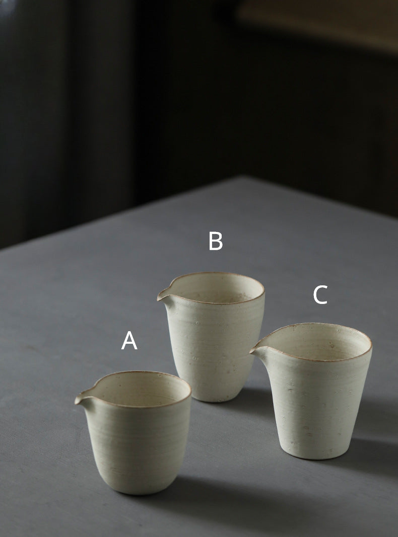 Gohobi Handmade Ceramic Pulverised White Pitchers