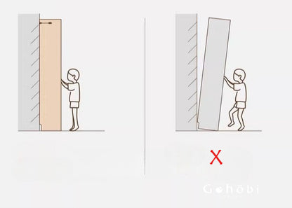 Gohobi Handmade Solid Wood Storage Cabinet – Multi-Layer Wooden Shelving Unit for Living Room or Study | FSC Certified Furniture