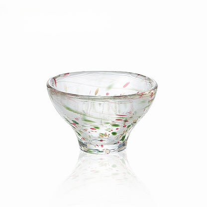 Gohobi Toyo Sasaki Handmade Japanese Glass Tea Cup – Small Sake Cup Chunge Style | Made in Japan