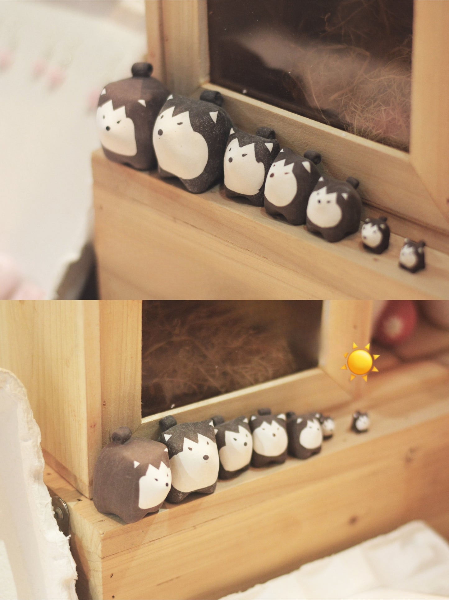 Gohobi x Little Diary Handmade Ceramic Husky Dog