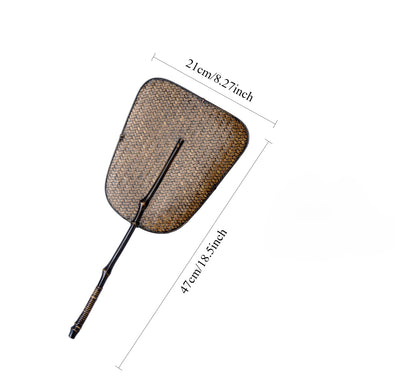 Gohobi Handmade Woven Bamboo Hand Fan – Chinese Square Fan