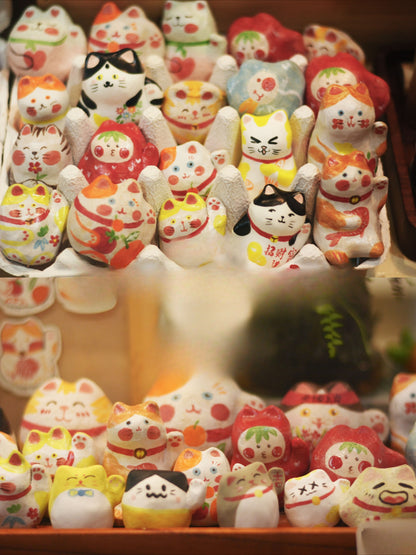 Gohobi x Little Diary Handmade Ceramic Lucky Cat