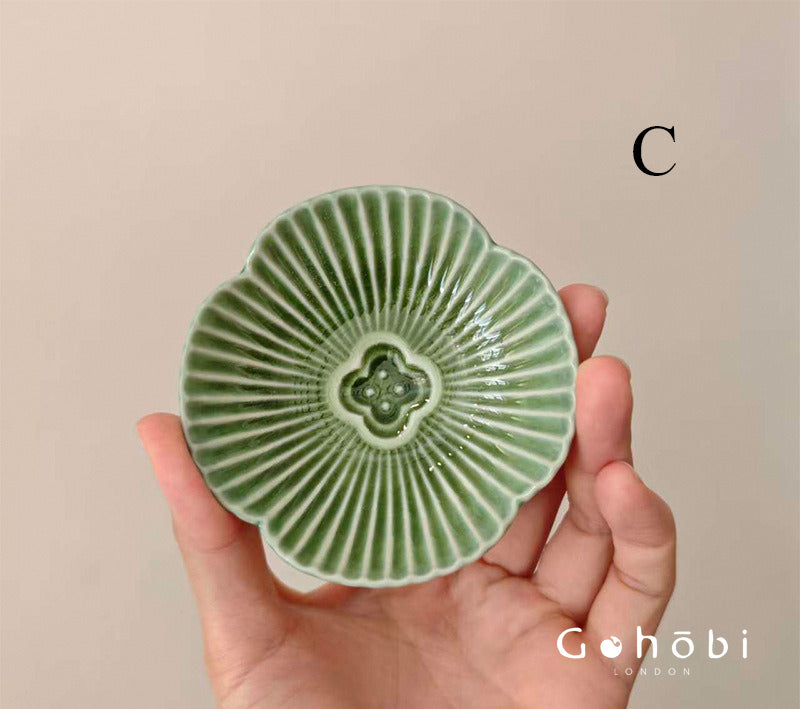 Gohobi Japanese Mino-yaki Ice Crack Small Plate [Made in Japan] – Sauce & Dipping Dish