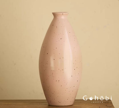 Gohobi Medieval Retro Ceramic Vase – Handmade Decorative Flower Vase for Home and Living Room