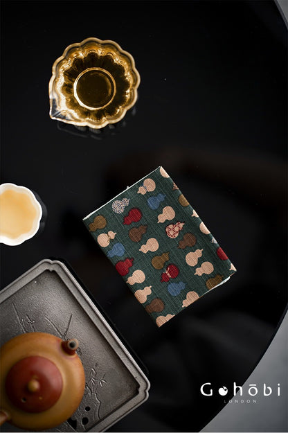 Gohobi Cotton and Linen Gourd Tea Towel – Absorbent Tea Cloth for Tea Table