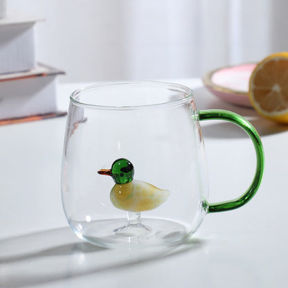 Gohobi Animal & Plant Colourful Glass Tea Mug