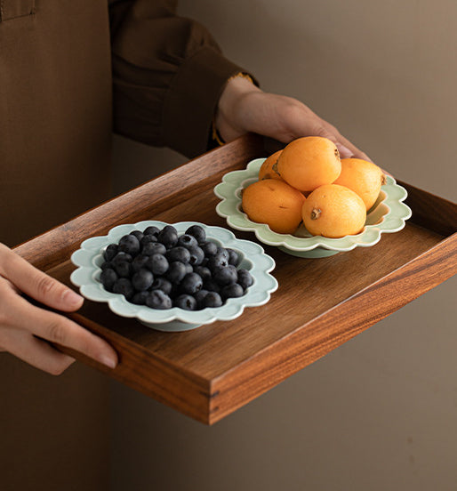 Gohobi, petite assiette de fruits glacés japonais traditionnels - Chrysanthème 001